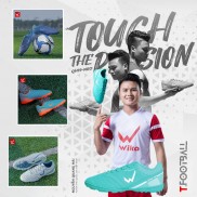 Giày đá bóng Wika Quang Hải QH19-NEO Chính Hãng, Giày bóng đá da Microfiber siêu êm